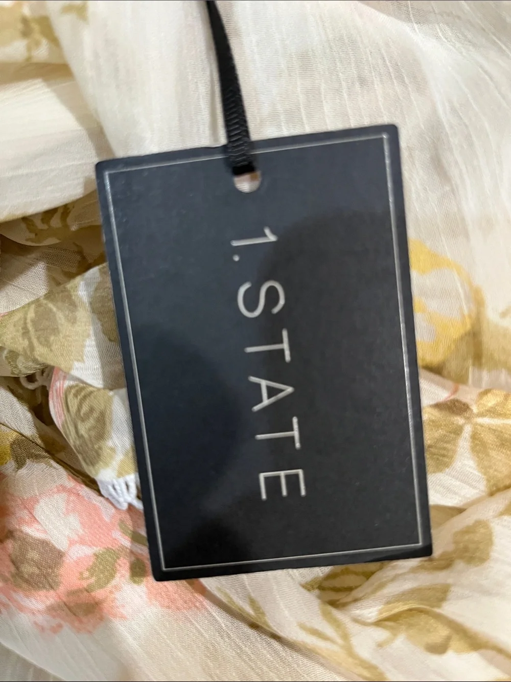 1. State Floral Tiered Long-Sleeve Maxi Dress, size small, new with tags - Picture 13 of 14